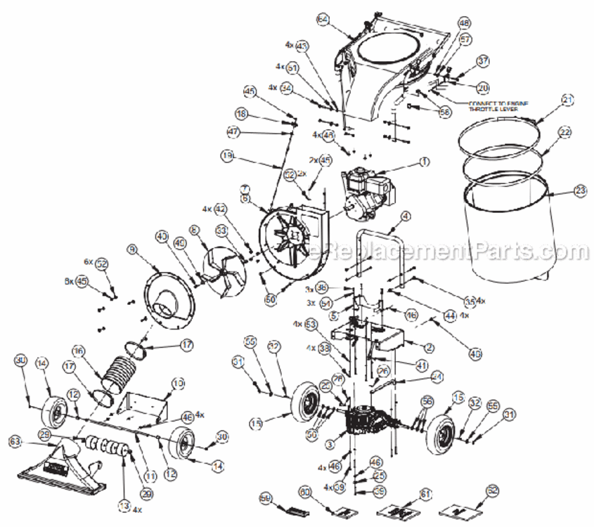Page A Diagram and Parts List for 5631  Little Wonder Leaf Blower / Vacuum